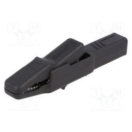 1 pcs x HIRSCHMANN T&M - AK 2 B SW - Crocodile clip, 25A, black, Grip capac: max.9.5mm, 932435100