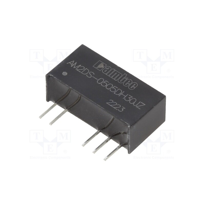 1 pcs x AIMTEC - AM2DS-0505DH30JZ - Converter: DC/DC, 2W, Uin: 4.5÷5.5V, Uout: 5VDC, Uout2: -5VDC, SIP7