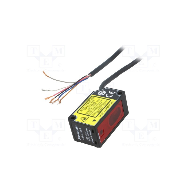 1 pcs x PANASONIC - HG-C1050 - Sensor: distance, laser, diffuse-reflective, Range: 50mm, NPN, IP67