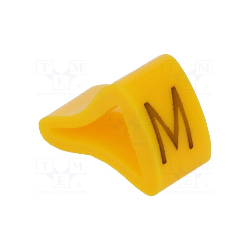 1 pcg x KURANT - MZ-2/M -AS - Markers, Marking: M, 3÷6.5mm, H: 9mm, A: 7mm, -30÷100°C, leaded, L: 5mm