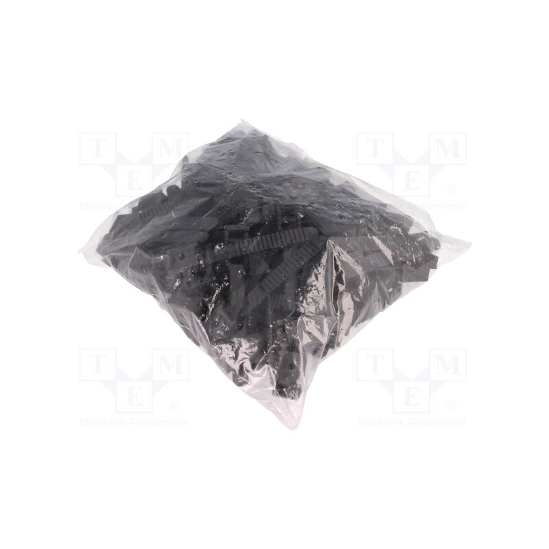 1 pcg x PAWBOL - H.7207C - Cable strap clip, black, L: 100mm, 100pcs, UP-30, Ø: 30mm