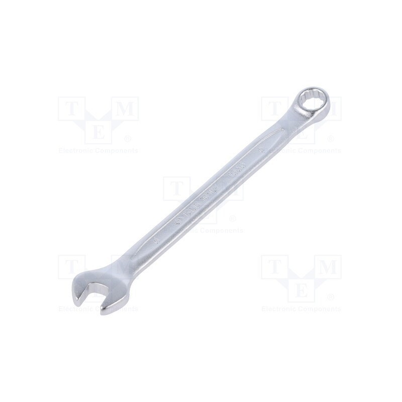 1 pcs x KING TONY - 1060-10 - Wrench, combination spanner, 10mm, Chrom-vanadium steel, L: 145mm