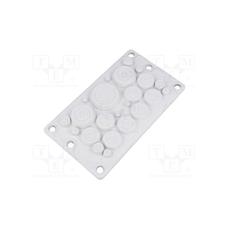 1 pcs x HT HI TECH POLYMERS - HTX-23-TPE - Multigate grommet, elastomer thermoplastic TPE, light grey