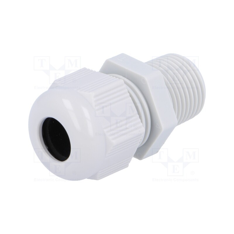 1 pcs x HELUKABEL - HT 3/8” RAL7035 BSK NPT - Cable gland, NPT3/8', IP68, polyamide, grey, HELUTOP HT-NPT