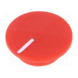 5 pcs x CLIFF - CL1768 - Cap, plastic, push-in, red, K21