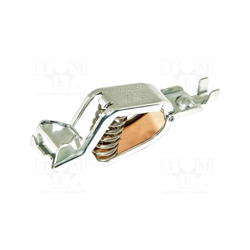 1 pcs x MUELLER ELECTRIC - BU-21APN - Crocodile clip, 50A, Grip capac: max.27mm, Overall len: 104mm