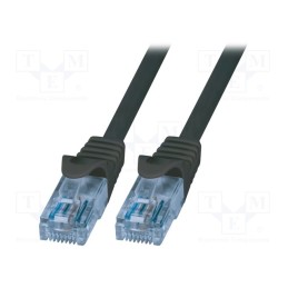 1 pcs x LOGILINK - CP3073U - Patch cord, U/UTP, 6a, stranded, CCA, PVC, black, 5m, 26AWG