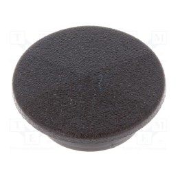 5 pcs x CLIFF - CL1730 - Cap, plastic, push-in, black, K21