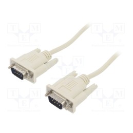 1 pcs x AKYGA - AK-CO-03 - Cable, D-Sub 9pin plug,both sides, 2m, white, connection 1: 1