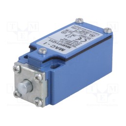 1 pcs x PANASONIC - MAM1F11Z11 - Limit switch, pin plunger Ø8mm, NO + NC, 10A, max.400VAC, PG13,5