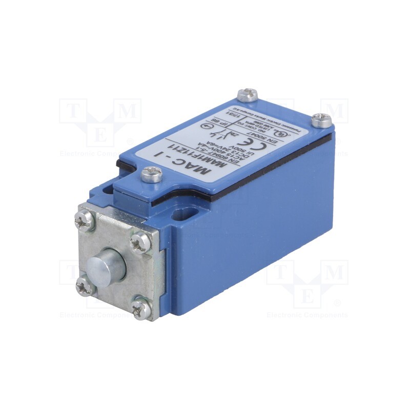 1 pcs x PANASONIC - MAM1F11Z11 - Limit switch, pin plunger Ø8mm, NO + NC, 10A, max.400VAC, PG13,5