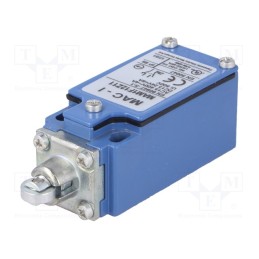 1 pcs x PANASONIC - MAM1F12Z11 - Limit switch, plunger with metal roller Ø11mm, NO + NC, 10A