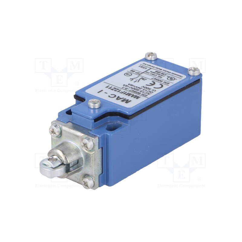 1 pcs x PANASONIC - MAM1F12Z11 - Limit switch, plunger with metal roller Ø11mm, NO + NC, 10A