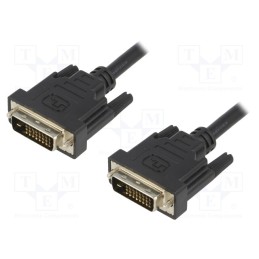 1 pcs x DIGITUS - AK-320108-005-S - Cable, dual link, DVI-D (24+1) plug,both sides, 0.5m, black