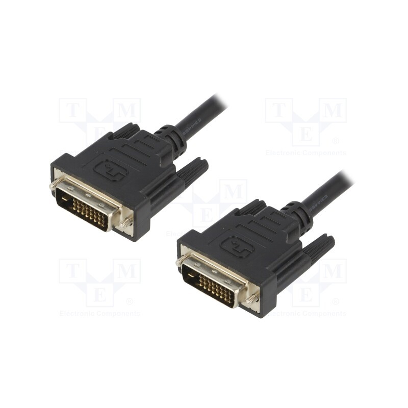 1 pcs x DIGITUS - AK-320108-005-S - Cable, dual link, DVI-D (24+1) plug,both sides, 0.5m, black