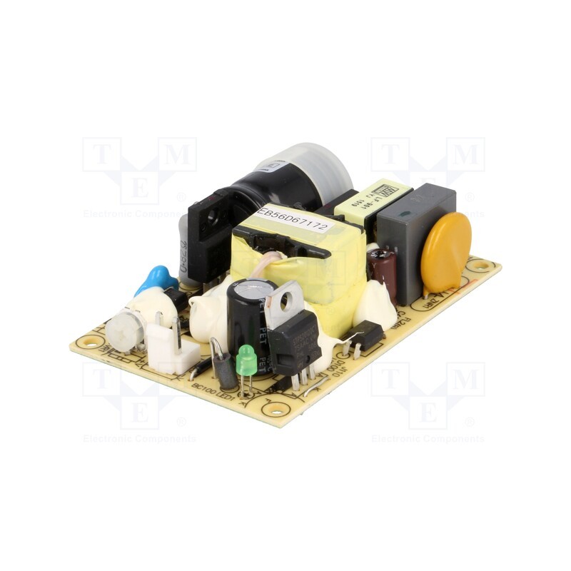 1 pcs x MEAN WELL - EPS-25-24 - Power supply: switched-mode, open, 25.2W, 120÷370VDC, 85÷264VAC