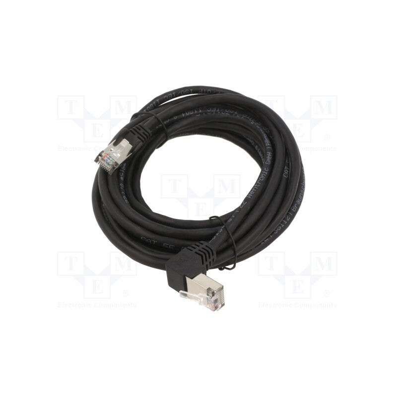 1 pcs x Goobay - 94190 - Patch cord, F/UTP, 5e, stranded, CCA, PVC, black, 5m, 26AWG, shielded