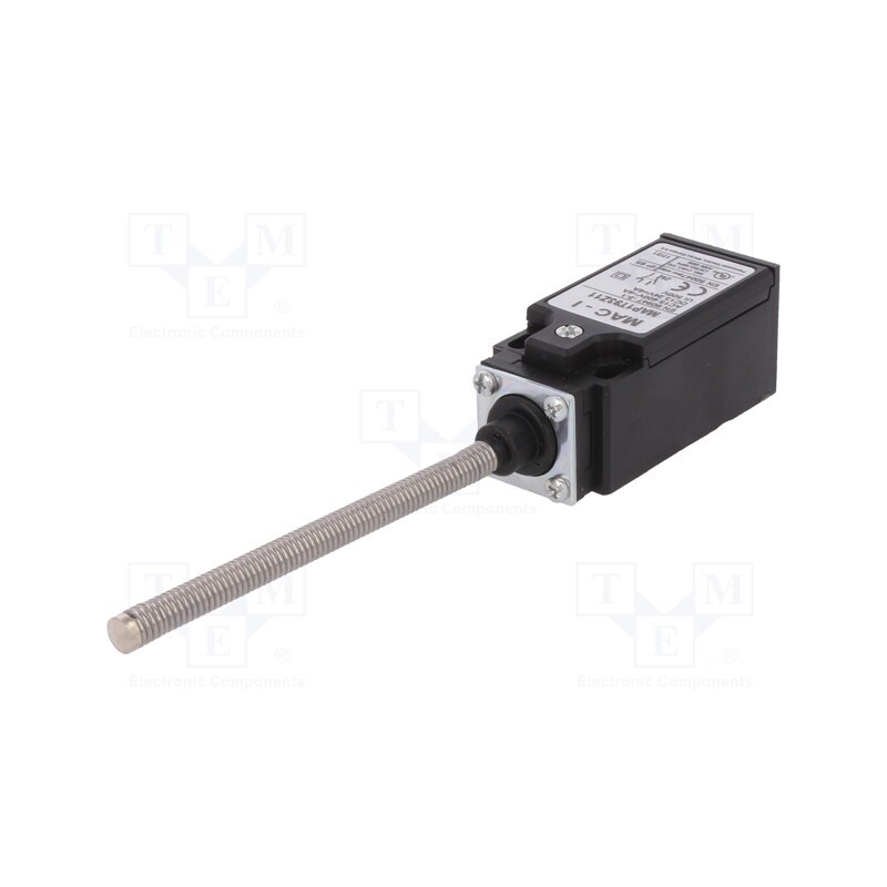 1 pcs x PANASONIC - MAP1T93Z11 - Limit switch, spring length 117mm, NO + NC, 10A, max.400VAC, IP65