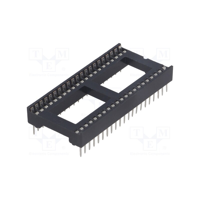 2 pcs x CONNFLY - DS1010-42T1WS - Socket: integrated circuits, DIP42, 15.24mm, THT, Pitch: 1.778mm