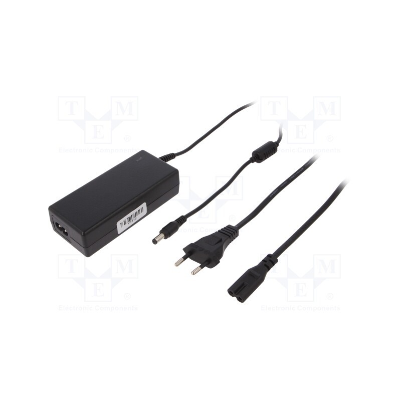 1 pcs x CELLEVIA POWER - CLD-6012-T2-E - Power supply: switched-mode, 12VDC, 5A, Out: 5,5/2,1, 60W, desktop
