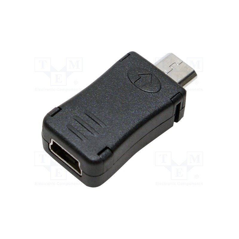 1 pcs x LOGILINK - AU0010 - Adapter, USB 2.0, USB B micro plug,USB mini 5pin socket, black