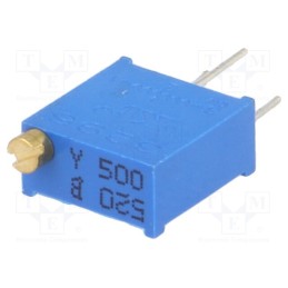 5 pcs x SR PASSIVES - T910Y-50R - Potentiometer: mounting, multiturn, 50Ω, 500mW, THT, ±10%, linear