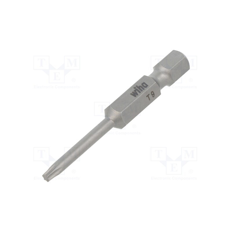 1 pcs x WIHA - 32305 - Screwdriver bit, Torx®, TX09, Overall len: 50mm, PROFESSIONAL