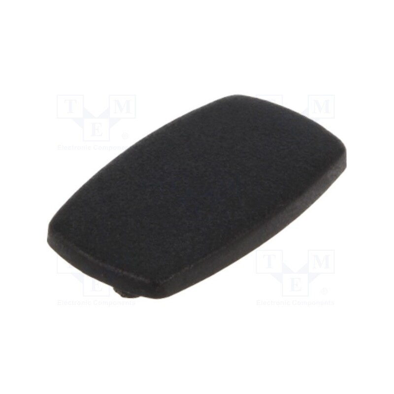 5 pcs x OKW - A5023000 - Cap, ABS, black, push-in, oval, A2423