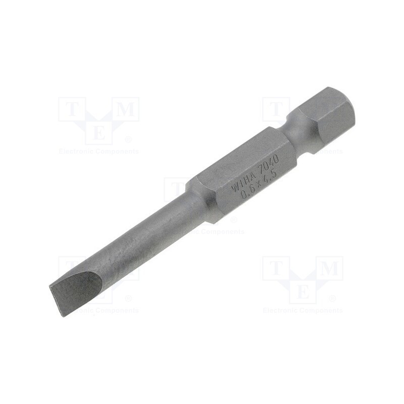 1 pcs x WIHA - 1792 - Screwdriver bit, slot, 3,5x0,6mm, Overall len: 50mm, PROFESSIONAL