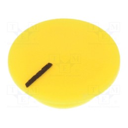 5 pcs x CLIFF - CL1772 - Cap, plastic, push-in, yellow, K21