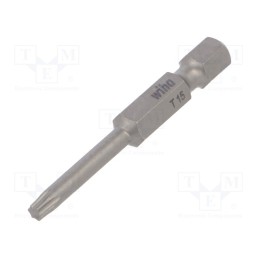 1 pcs x WIHA - 32307 - Screwdriver bit, Torx®, TX15, Overall len: 50mm, PROFESSIONAL
