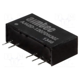 1 pcs x AIMTEC - AM2D-1207DH30Z - Converter: DC/DC, 2W, Uin: 10.8÷13.2V, Uout: 7.2VDC, Uout2: -7.2VDC