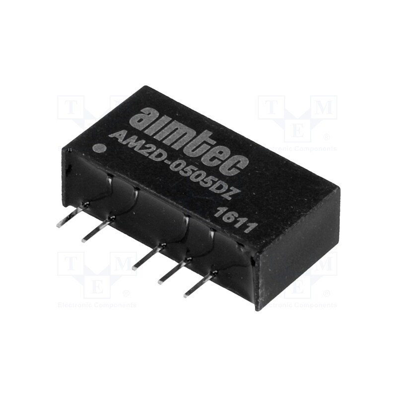 1 pcs x AIMTEC - AM2D-0505DZ - Converter: DC/DC, 2W, Uin: 4.5÷5.5V, Uout: 5VDC, Uout2: -5VDC, SIP7