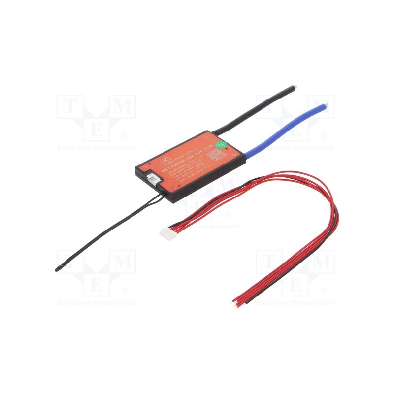 1 pcs x DALY - PCM-F04S40 DALY - PCB protection, Li-FePO4, 75x48x9mm, 40A, 12.8VDC