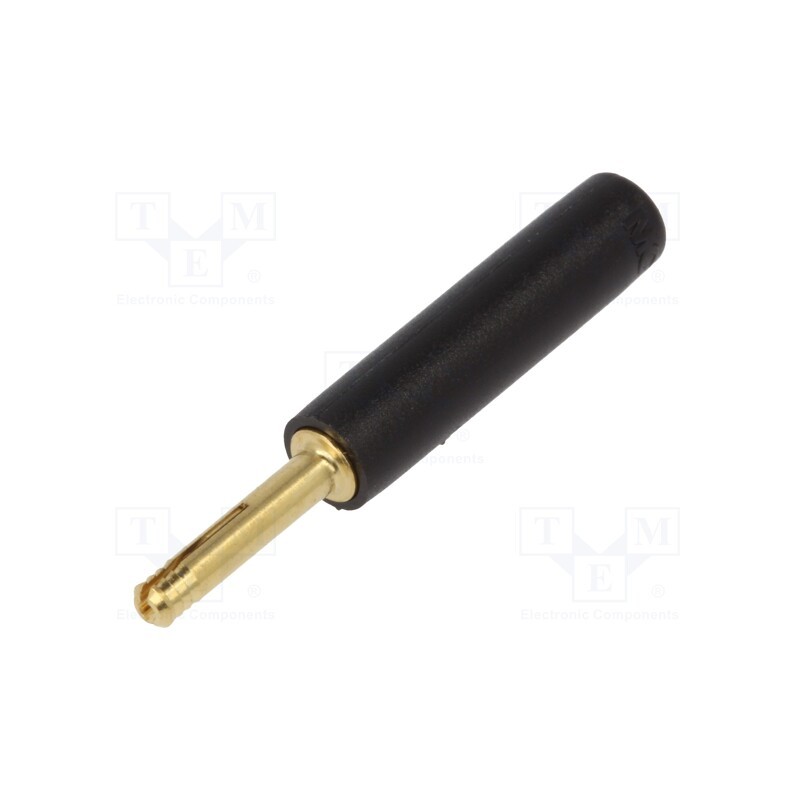 1 pcs x STu00c4UBLI - 24.0159-21 - Adapter, 2mm banana, black, gold-plated, 28.5mm, screw, Medical