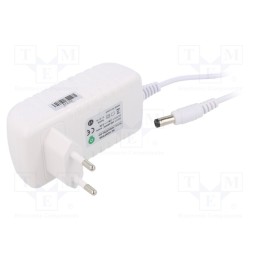 1 pcs x POS - POSB24050A-WH - Power supply: switched-mode, plug, 24VDC, 0.5A, 12W, Plug: EU, white