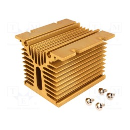 1 pcs x ANLY ELECTRONICS - HS-081-104P - Heatsink: extruded, Y, for three phase solid state relays