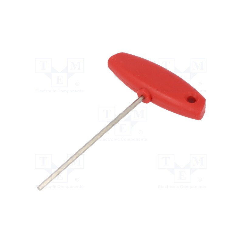 1 pcs x WIHA - 908 - Wrench, hex key, HEX 3mm, Overall len: 126mm, Kind of handle: T