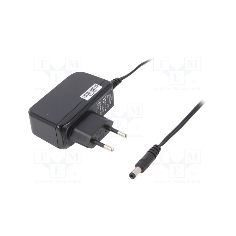 1 pcs x CELLEVIA POWER - CLW-1505-W2E-ER - Power supply: switched-mode, plug, 5VDC, 3A, 15W, Plug: EU, 84%