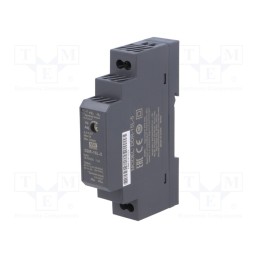 1 pcs x MEAN WELL - DDR-15L-5 - Converter: DC/DC, 15W, Uout: 5VDC, Iout: 3A, 17.5x90x54.5mm, DDR