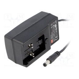 1 pcs x MEAN WELL - GE30I24-P1J - Power supply: switched-mode, plug, 24VDC, 1.25A, 30W, Out: 5,5/2,1