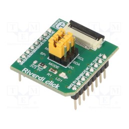 1 pcs x MIKROE - RIVERDI CLICK - Click board, adapter, I2C,SPI, prototype board, 3.3VDC,5VDC