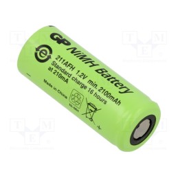 1 pcs x GP - 211AFH - Re-battery: Ni-MH, 4/5A, 1.2V, 2100mAh, Ø17x43mm