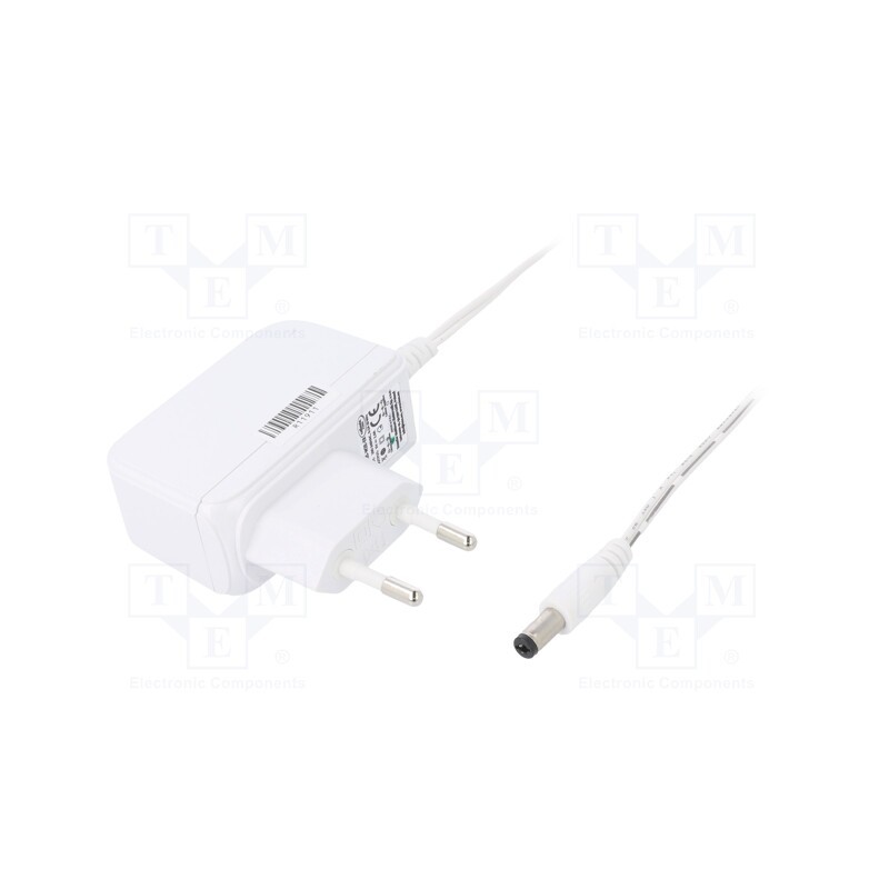 1 pcs x CELLEVIA POWER - CLW-1005-W2E-ER-WH - Power supply: switched-mode, plug, 5VDC, 2A, 10W, Plug: EU, 79%