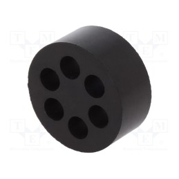 1 pcs x LAPP - 53340670 - Insert for gland, 7mm, M40, IP54, NBR rubber, Holes no: 6