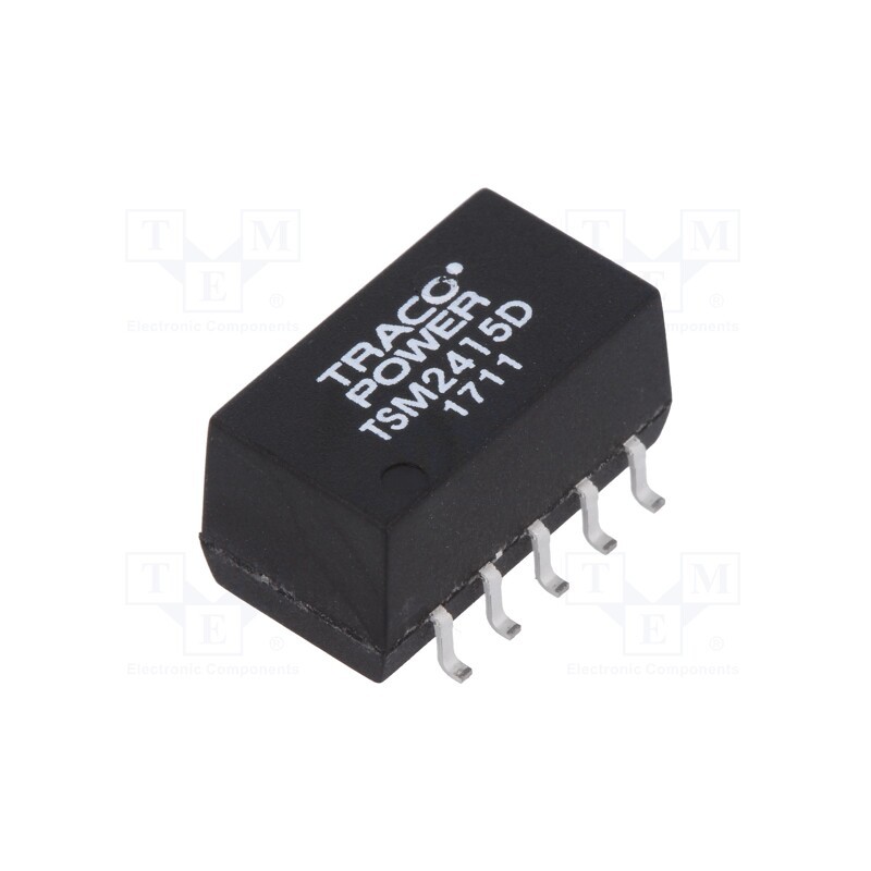 1 pcs x TRACO POWER - TSM 2415D - Converter: DC/DC, 1W, Uin: 21.6÷26.4V, Uout: 15VDC, Uout2: -15VDC