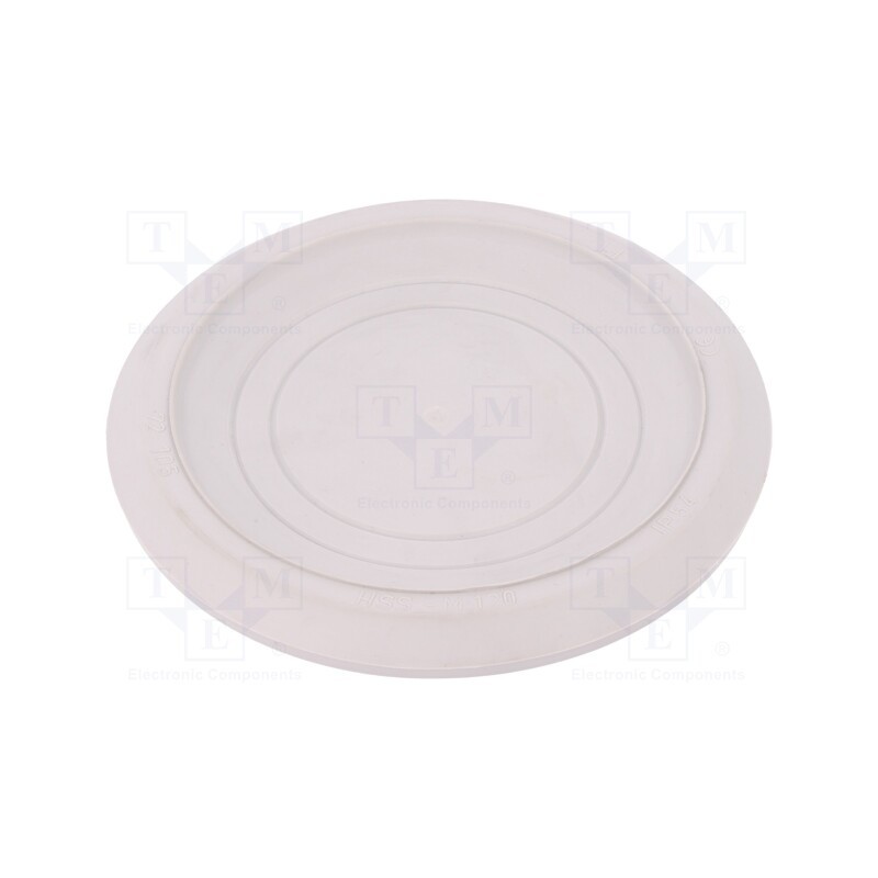 1 pcs x HT HI TECH POLYMERS - HSS-M120-TPE - Grommet, Ømount.hole: 120mm, elastomer thermoplastic TPE, grey
