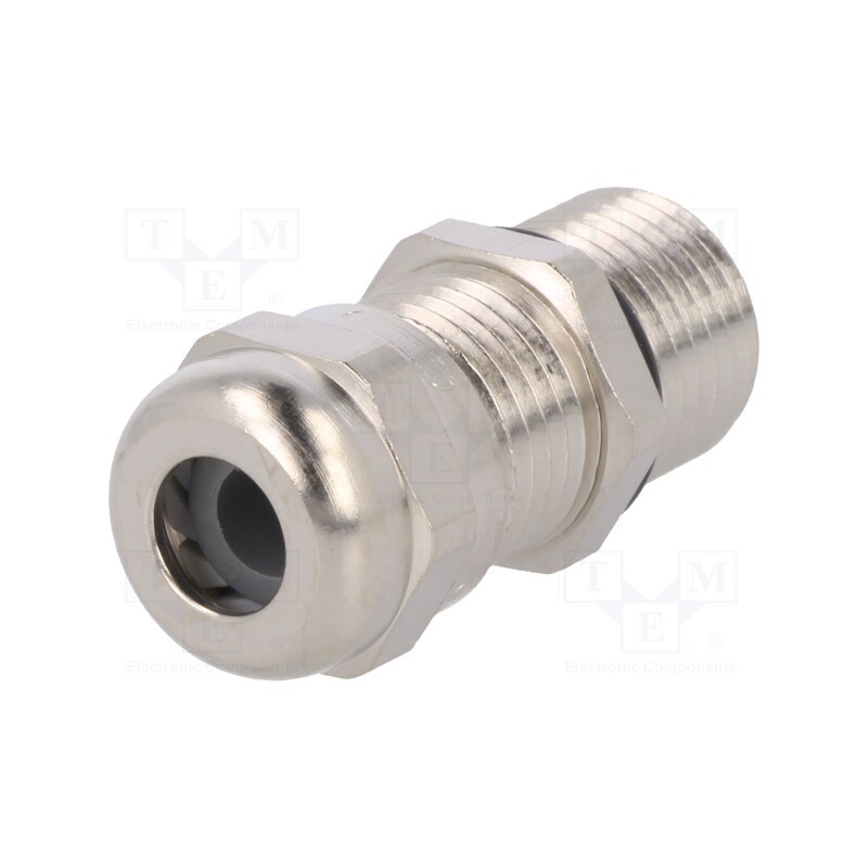 1 pcs x HUMMEL - 1.609.0700.61 - Cable gland, with long thread, PG7, IP68, brass