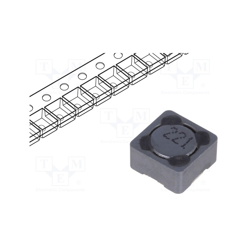 5 pcs x Viking - PCS74MT221 - Inductor: wire, SMD, 220uH, 360mA, 1.17Ω, ±20%, 7.3x7.3x4.5mm