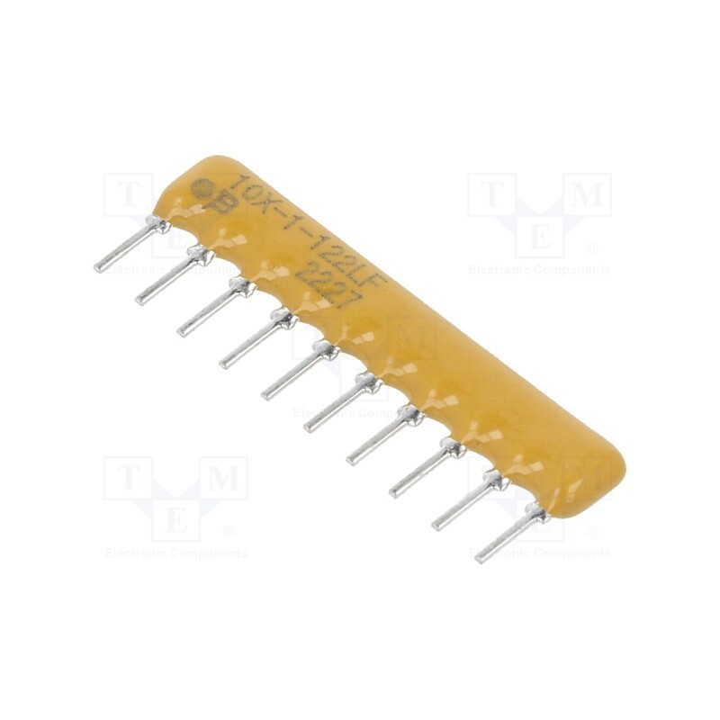 5 pcs x BOURNS - 4610X-101-122LF - Resistor network: X, THT, 1.2kΩ, ±2%, 0.2W, No.of resistors: 9, 100V